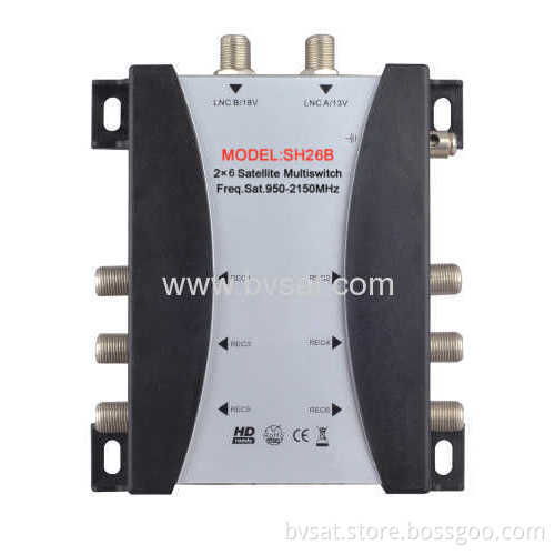 All World Popular Stand-alone Multiswitch Satellite Model 2x6
